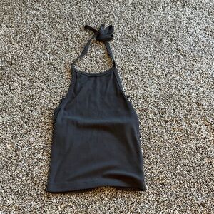Black Halter Neck Top